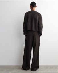 COS - Brushed-Cashmere Crew-Neck Cardigan