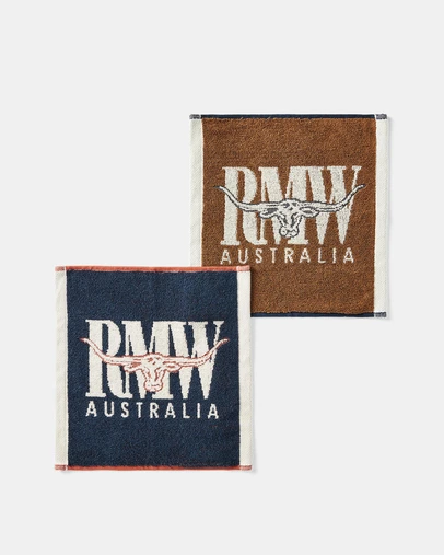 R.M.Williams - Heritage Face Towel 2 Pack