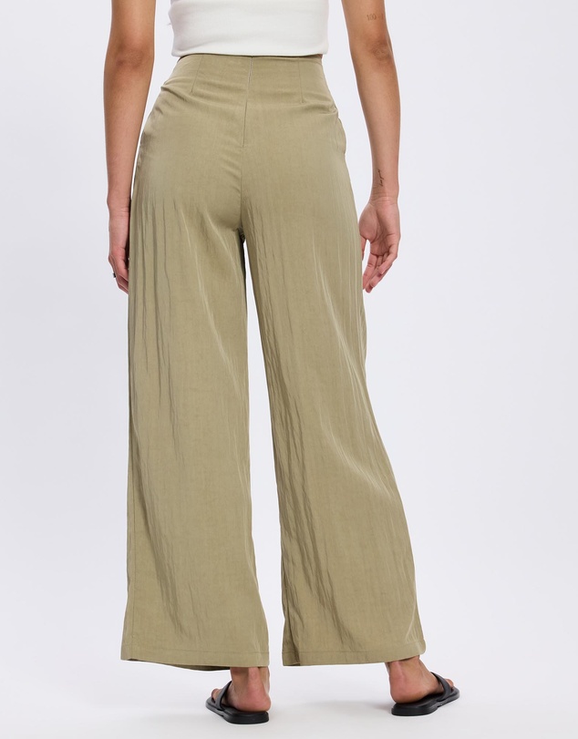 Mossée - Olivia Pleated Wide Leg Pants