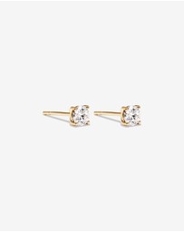Michael Hill - 0.50 Carat TW Laboratory-Grown Diamond Solitaire Stud Earrings in 14kt Yellow Gold