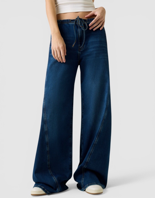 GUESS Jeans - GUESS JEANS Low-rise Jogger Twisted Extra Wide Jeans