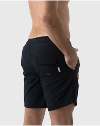 Coast Clothing - Black Swim Shorts