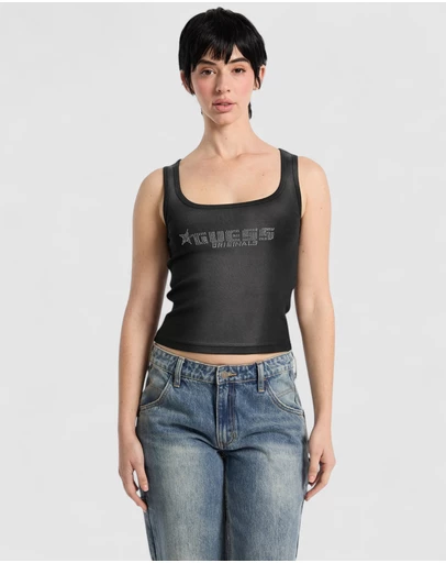 GUESS Originals - GUESS Originals Rhinestone Tank Top