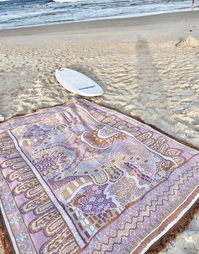 Good Throw Co - Pink Alkira Art Throw Rug