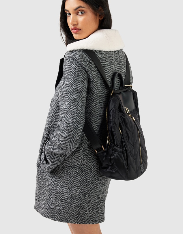 Belle & Bloom - Liberty Sherpa Collar Wool Blend Coat