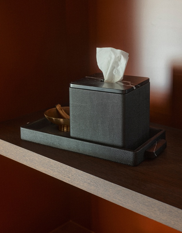 Greg Natale - Palco Tray Shagreen Nero