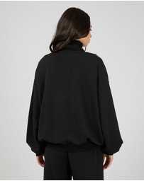 All About Eve - Luxe Active 1/4 Zip Black