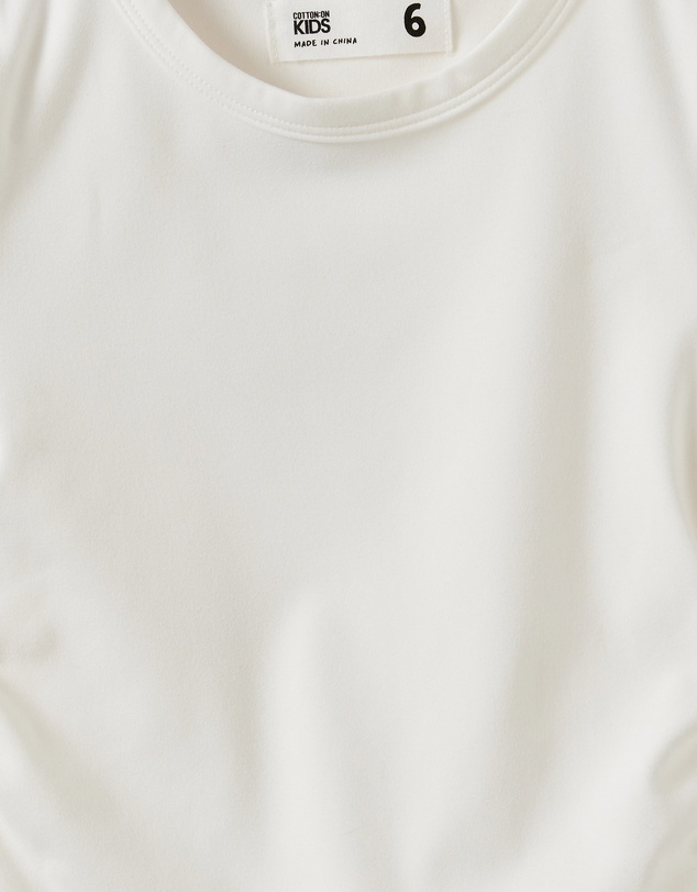 Cotton On Kids - Soft Stretch Active Gathered Short Sleeve Baby Tee