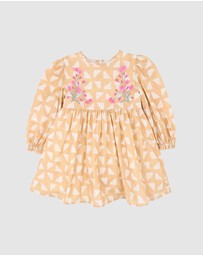 Fox & Finch - Winter Vacay Emb. Dress - Kids
