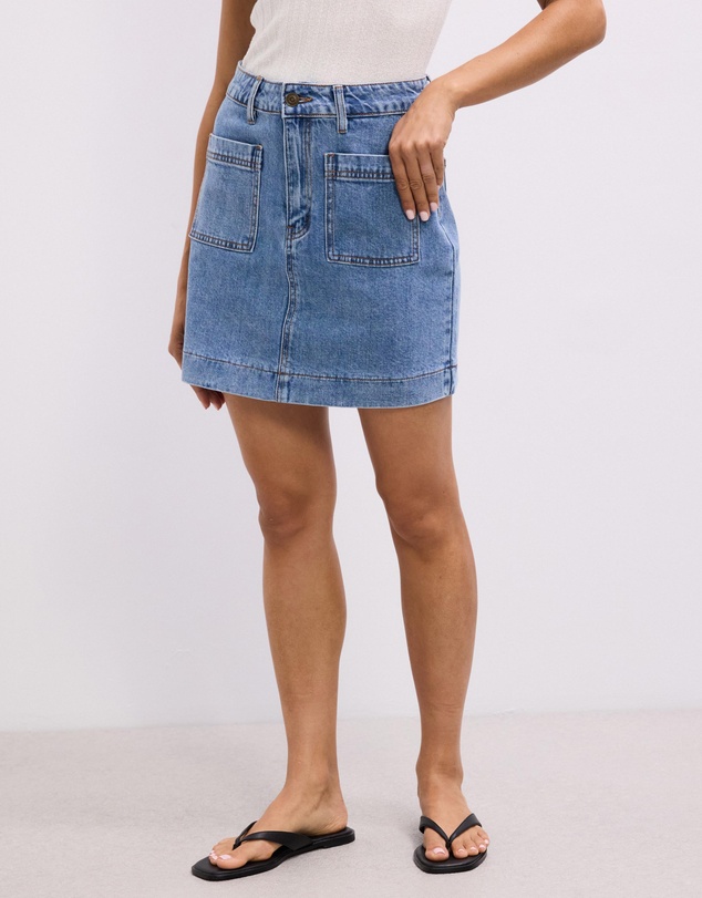 The Fated - Layla Denim Mini Skirt