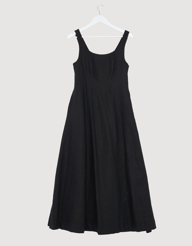 Revibe - Repaired AERE Fern Linen Maxi Dress - AU 10