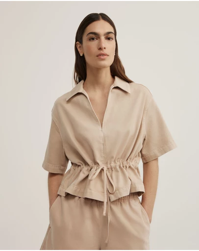 Witchery - Bow Denim Shirt