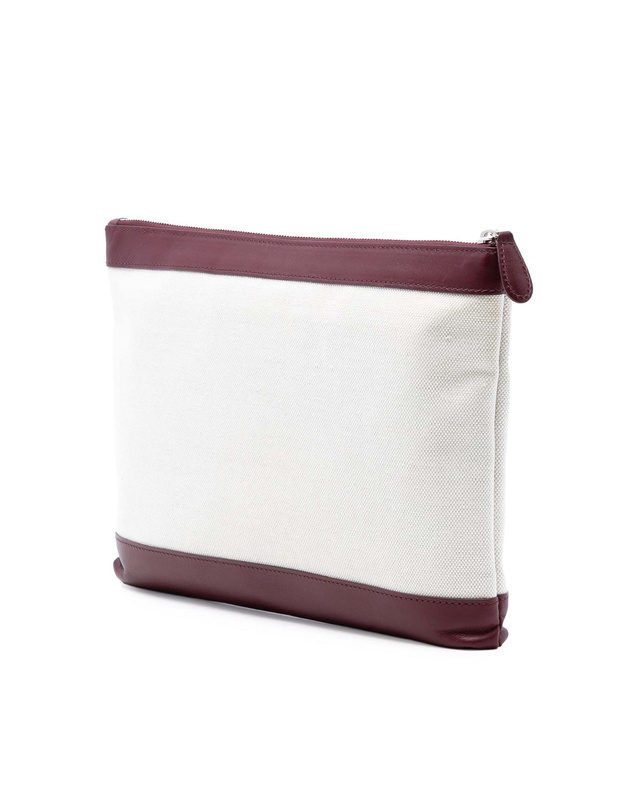 Pre-Loved by Azura Reborn - Pre-Loved M Canvas Navy Clip Clutch