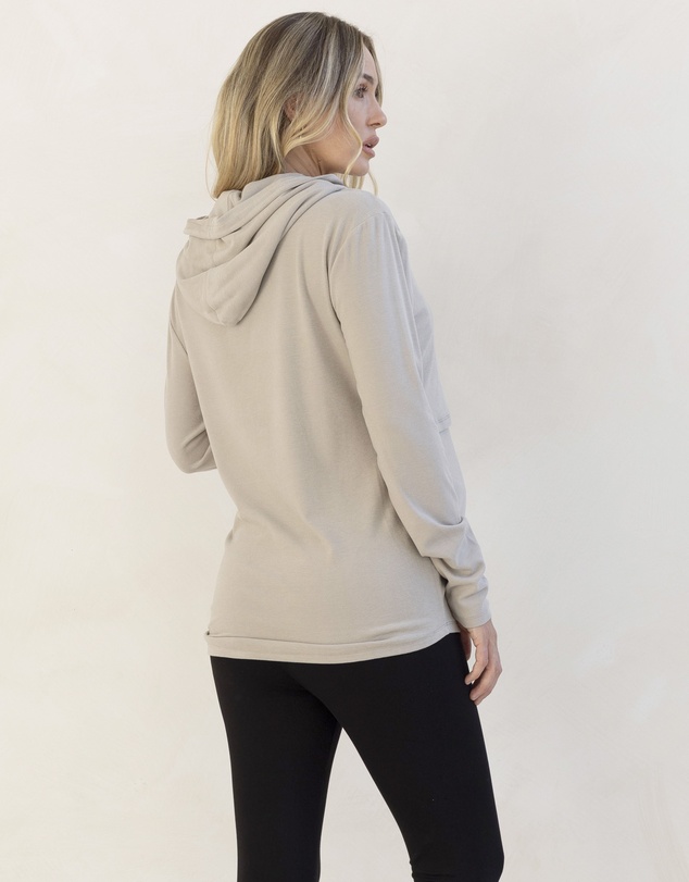 Angel Maternity - Maternity & Nursing Hoodie Breastfeeding Jumper-Pastel Green