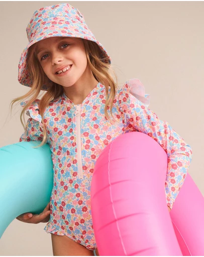 Huxbaby - Vintage Floral Swimhat - Kids