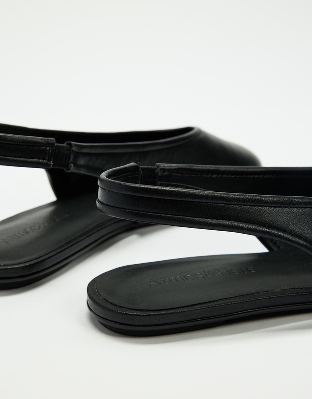Atmos&Here - Marlowe Leather Sling Back Ballet Flats