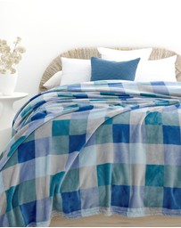 Bambury - Charlie Checkered Ultraplush Blanket