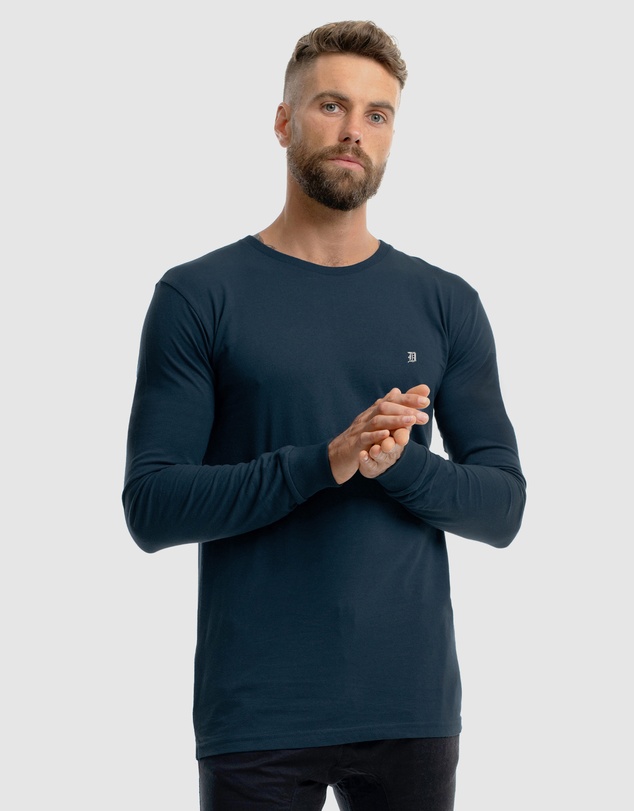 DVNT - Classic Embroidery Long Sleeve Tee
