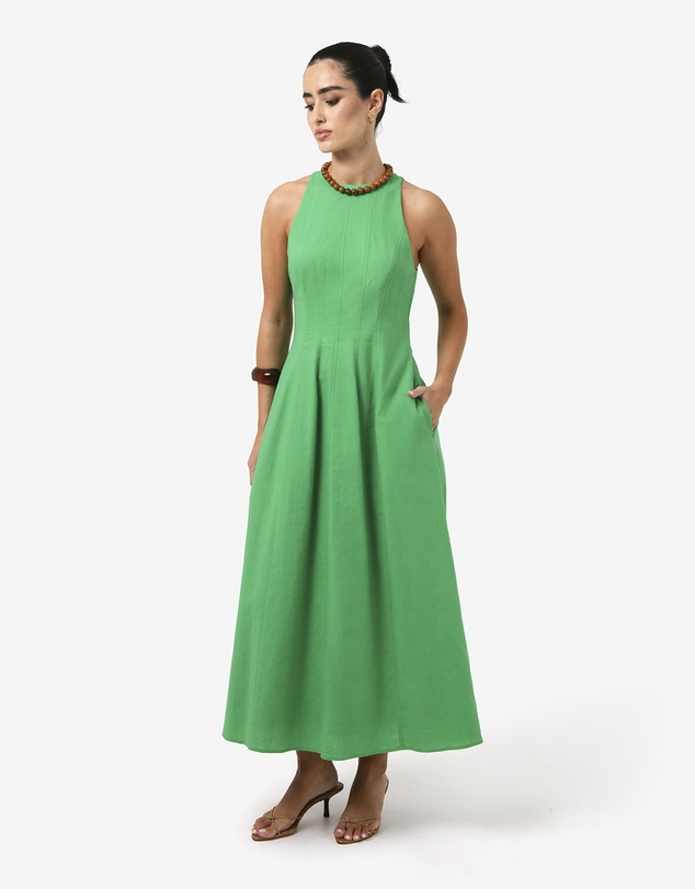Forcast - Tory Linen Blend Panel Dress