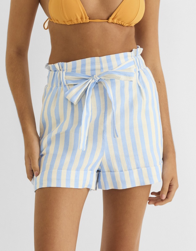 Zerafima - Seascape Linen Short