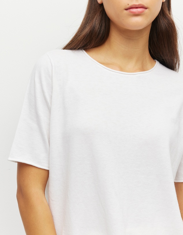 JH Lounge - JHL Crew T (Fine Cotton Cashmere) White