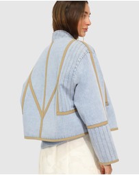 Belle & Bloom - Free And Forward Quilted Denim Jacket
