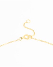Lovisa - Gold Plated Sterling Silver Cubic Zirconia Flower Necklace