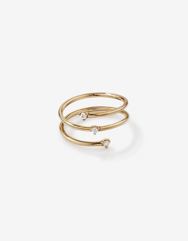 Michael Hill - Diamond Accent Wrap Around Ring in 10kt Yellow Gold