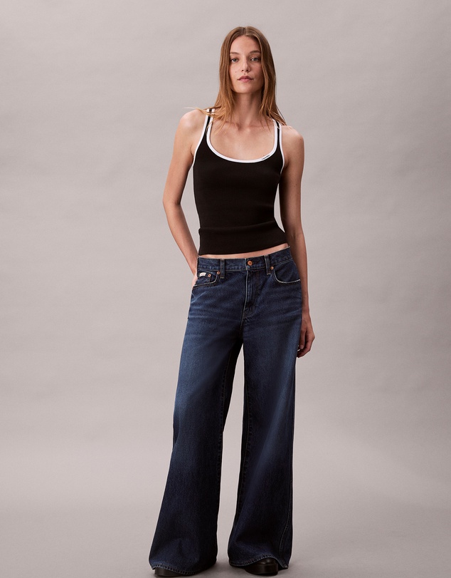 Calvin Klein Jeans - Contrast Trim Ribbed Tank Top