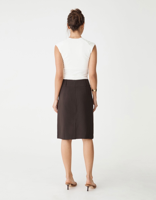 Forcast - Veronica Straight Crepe Skirt
