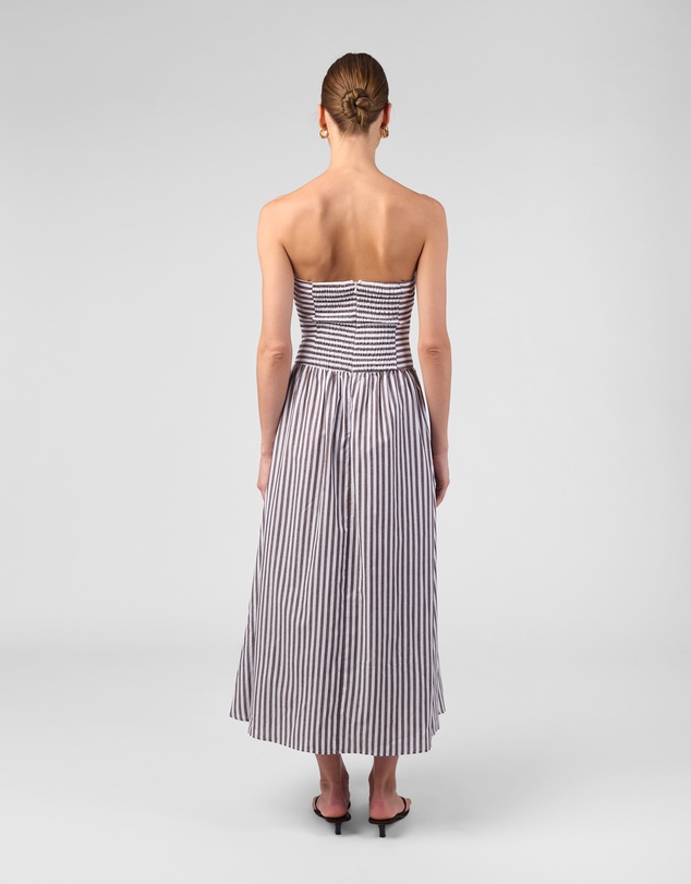 MVN - Stripe Strapless Dress