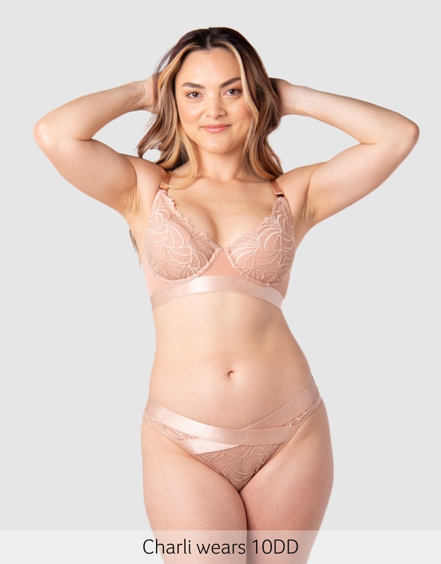 Hotmilk Maternity Lingerie - Warrior 2.0 Plunge Nursing Bra - Flexiwire