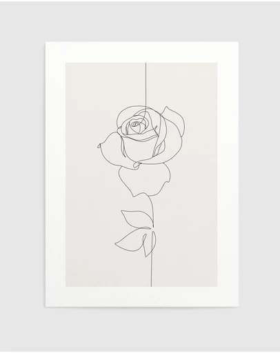 Olive et Oriel - Line Figure IV Art Print