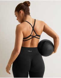 TALA - Sculpt Seamless Ruched Cross Back Sports Bra