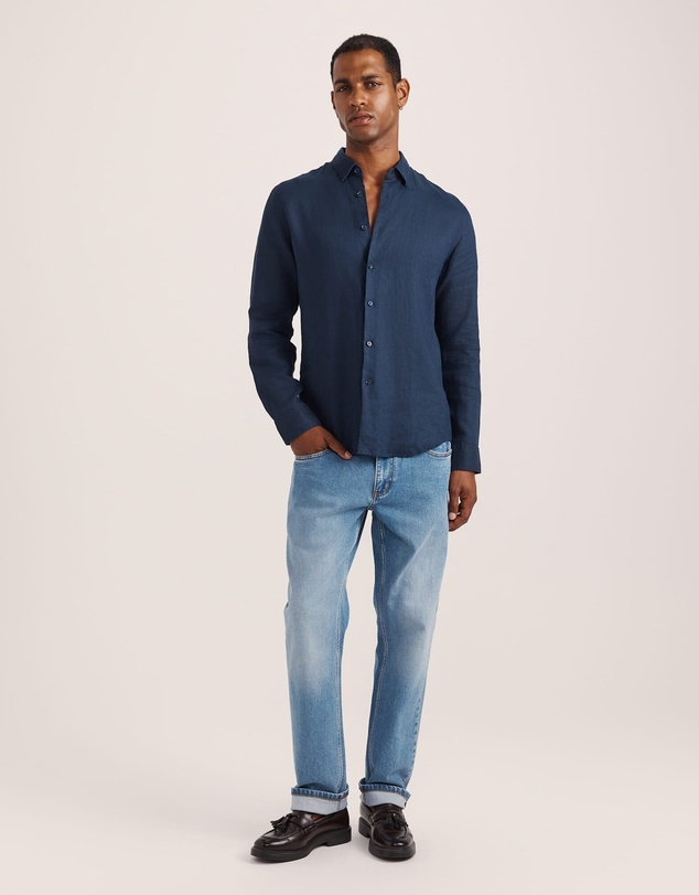 SABA - Anderson Long Sleeve Classic Linen Shirt