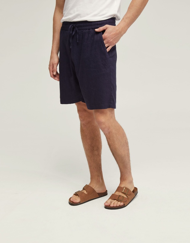 Oxford - Rufus Linen Pull On Shorts