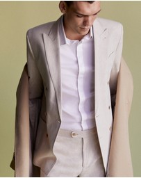 SABA - Elias Linen Cotton Double Breasted Blazer