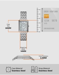 Fossil - Raquel Silver Tone Analogue Watch