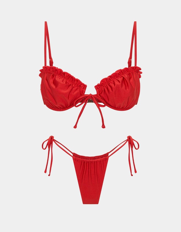 Insight - Peyton Frill Cup Underwire Bikini Set