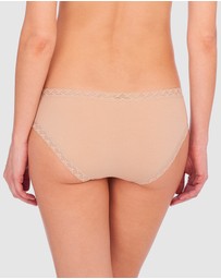 Natori - Bliss Lace Trim Pima Cotton Hipster Girl Brief