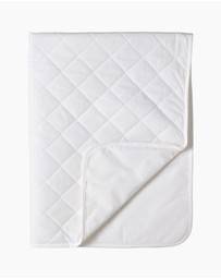 Living Textiles - Smart-Dri Waterproof Mattress Pad - White (Medium)