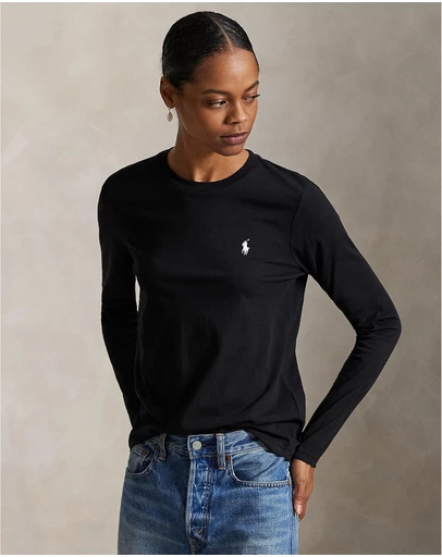 Polo Ralph Lauren - Long-Sleeve Jersey Crewneck Tee