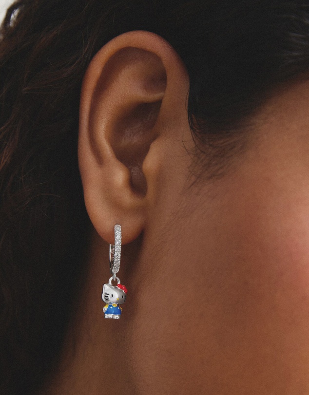 THOMAS SABO - THOMAS SABO Hello Kitty Single hoop earring with zirconia