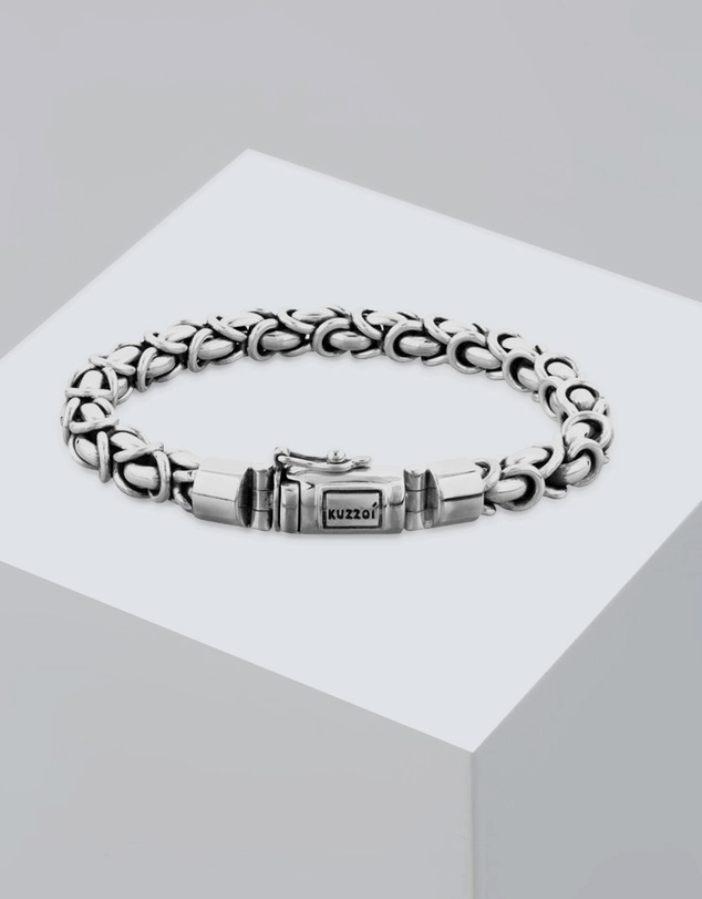 Kuzzoi - ICONIC EXCLUSIVE - Classic Byzantine Chain Bracelet in 925 Sterling Silver