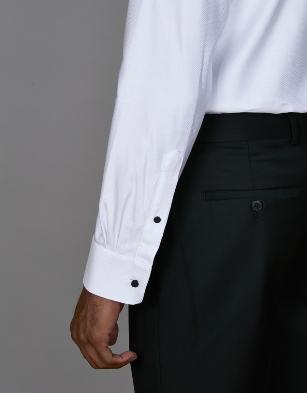 Abelard - Bottone Nero Evening Slim Fit Shirt