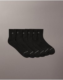 Calvin Klein - 6-Pack Athletic Cushion Quarter Socks