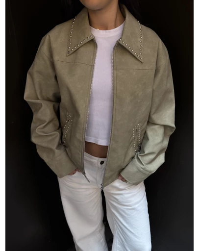 Dazie - Sandbank Studded Jacket