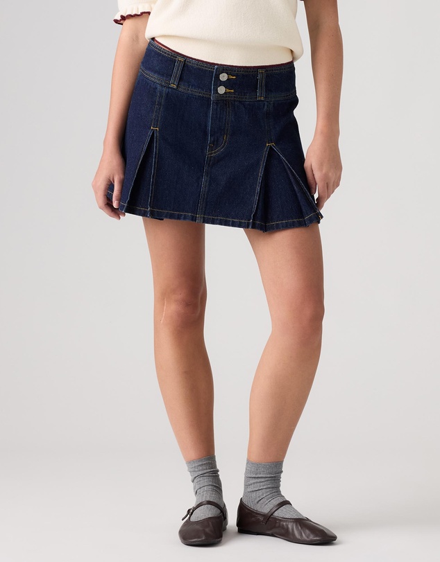 Levi's - Inverted Pleat Mini Skirt