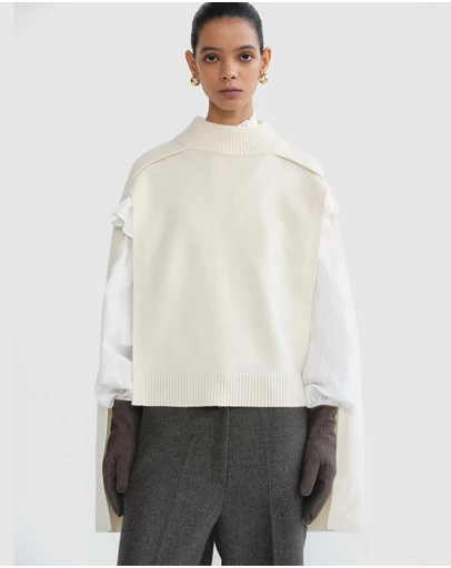 Source Unknown - Noa Wool Cape Sweater