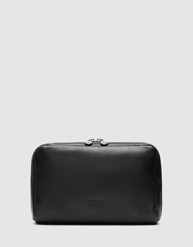 Republic of Florence - Primo Matt Black Toiletry Bag